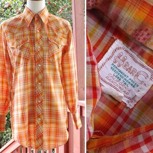 Orange Plaid Vintage Shirt main image 1