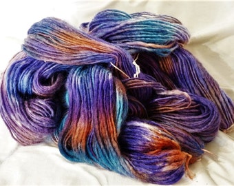 MWF Handspun Handpainted Border Leicester Wool Singles Yarn 617-620