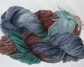 Handspun Romney Hand Painted Singles Yarn 931