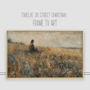 ChristianFrame TV, Frame TV Christian Art, Jesus Christ, Christian TV Art, Jesus Christ Sitting, Jesus Christ Painting, Jesus Art