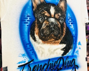 Airbrush Pet Tee Shirt Portrait