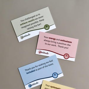 Grüße der Dankbarkeit Karten | DiSG Kollektion | Arbeitswertschätzungskarten | Mitarbeiter Geschenke | Mitarbeiter Geschenke | Team-Gebäude Übung