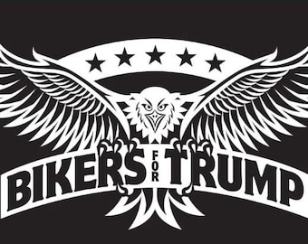Bikers For Trump Eagle DXF and SVG files Digital Download Ready to cut