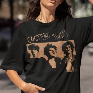 Cocteau Twins, Cocteau twins promo tee, cocteau twins retro graphic tee, cocteau twins vintage tee, cocteau retro tee, TSS-P