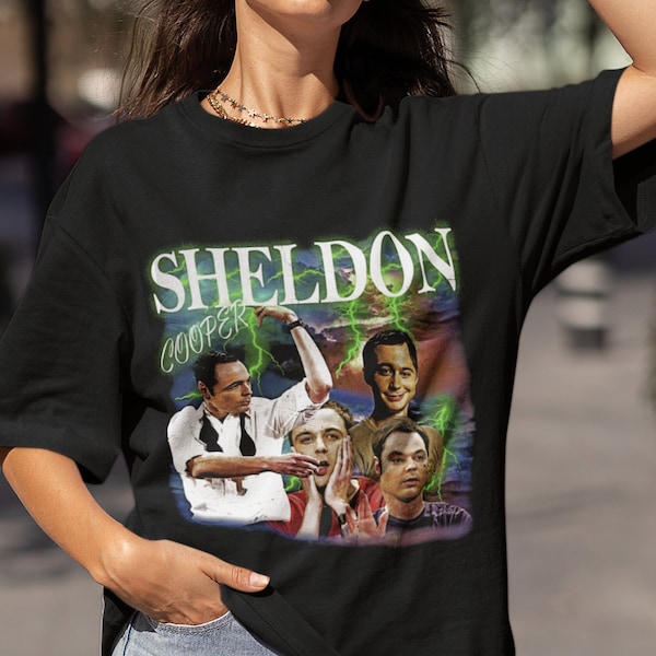 Sheldon, sheldon tee, sheldon retro tee, the big bang theory t-shirt, sheldon, t-shirt, the style spot premium, TSS-P