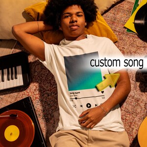 Custom Song Name Shirt And Photo Shirt, Custom Song Name Shirt Gift For Birthday, Favorite Song Tee, Custom Favorite Artist Tee