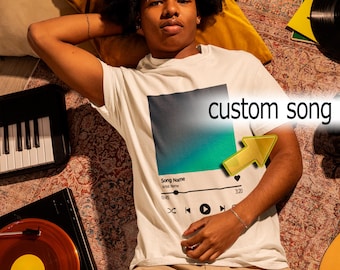 Custom Song Name Shirt And Photo Shirt, Custom Song Name Shirt Gift For Birthday, Favorite Song Tee, Custom Favorite Artist Tee