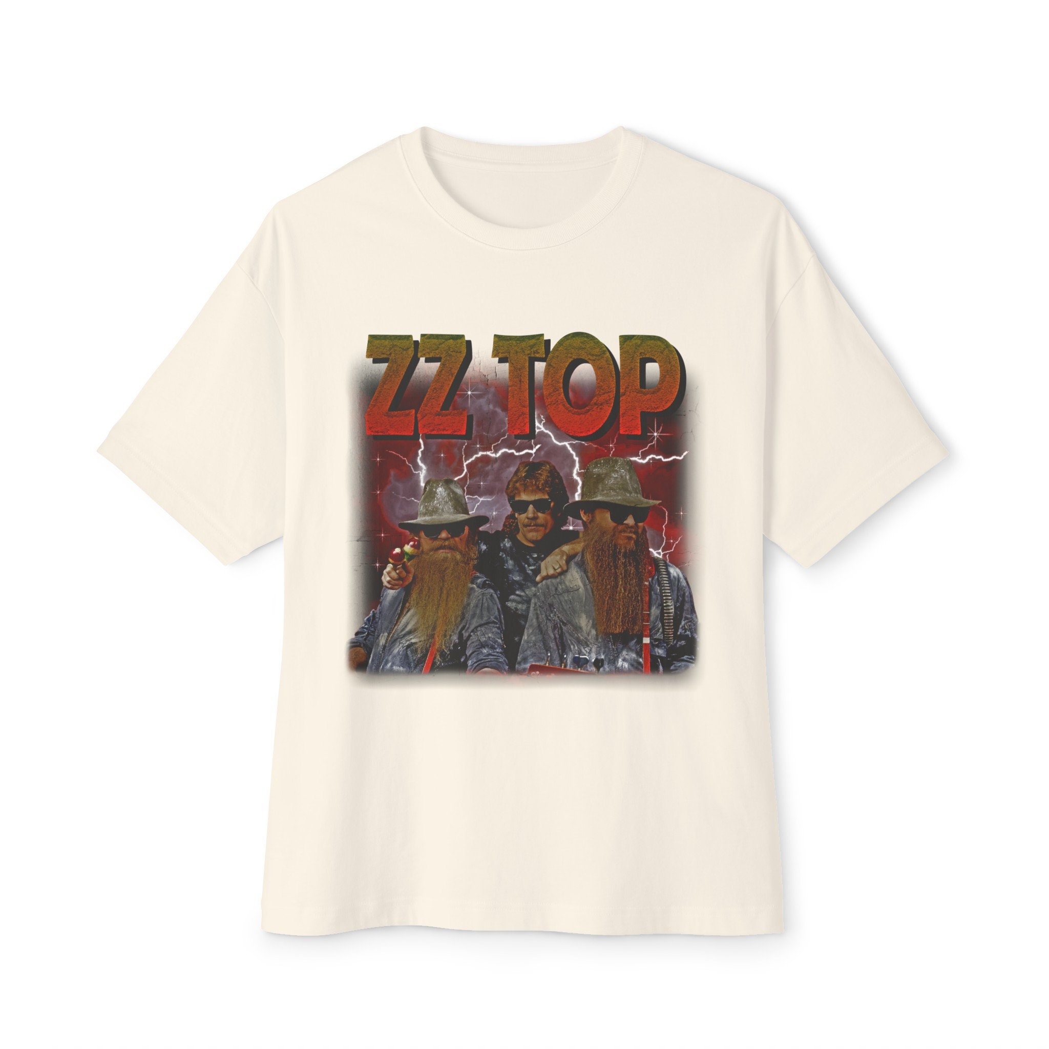 ZZ TOP, Zz Top, T-shirt, Zz Top Retro T-shirt, Zz Top Oversiezed
