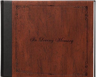 Personalized Funeral Guest Book for Memorial Service,Celebration of Life Guest Book for Funeral, 144 Pages 8x10