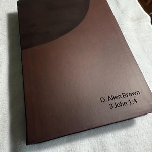 Biblia de referencia NIV, letra gigante, suave como el cuero, marrón, letra roja, impresión Comfort, Biblia grabada, Biblia personalizada, regalo de bautismo,
