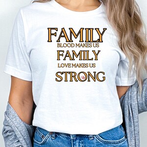 Family Love Unisex Tee, Perfect for Family Gatherings, Casual Wear, Gifts, Holidays, Strength in Family