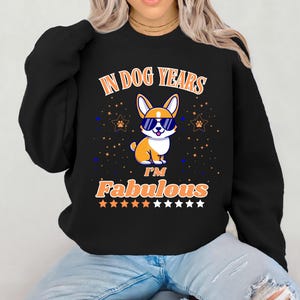 Schattige hondensweater - gezellige trui huisdierliefhebber, puppy ontwerp ronde hals, schattige trui met dierenprint, kawaii pup trui top, charmante hond