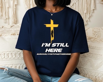 Minimalist 'im still here' Cotton Tee - Unisex Casual Top