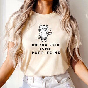 Purr-feine Cat Tee, Funny Cat T-Shirt, Unisex Short Sleeve Shirt, Cute Animal Shirt, Gift for Cat Lovers, Pet Lover Apparel