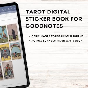 Goodnotes Tarot Digitale Sticker Buch (Rider Waite Deck)