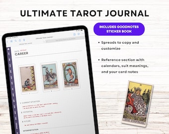 The Ultimate Digital Tarot Journal - Goodnotes Bundle, also for other apps - Dotted Pages