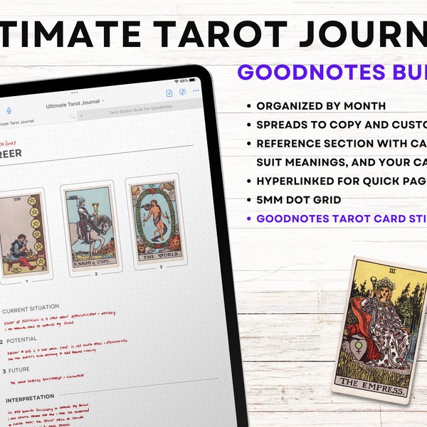 Goodnotes Bundle - The Ultimate Digital Tarot Journal - Dotted Pages
