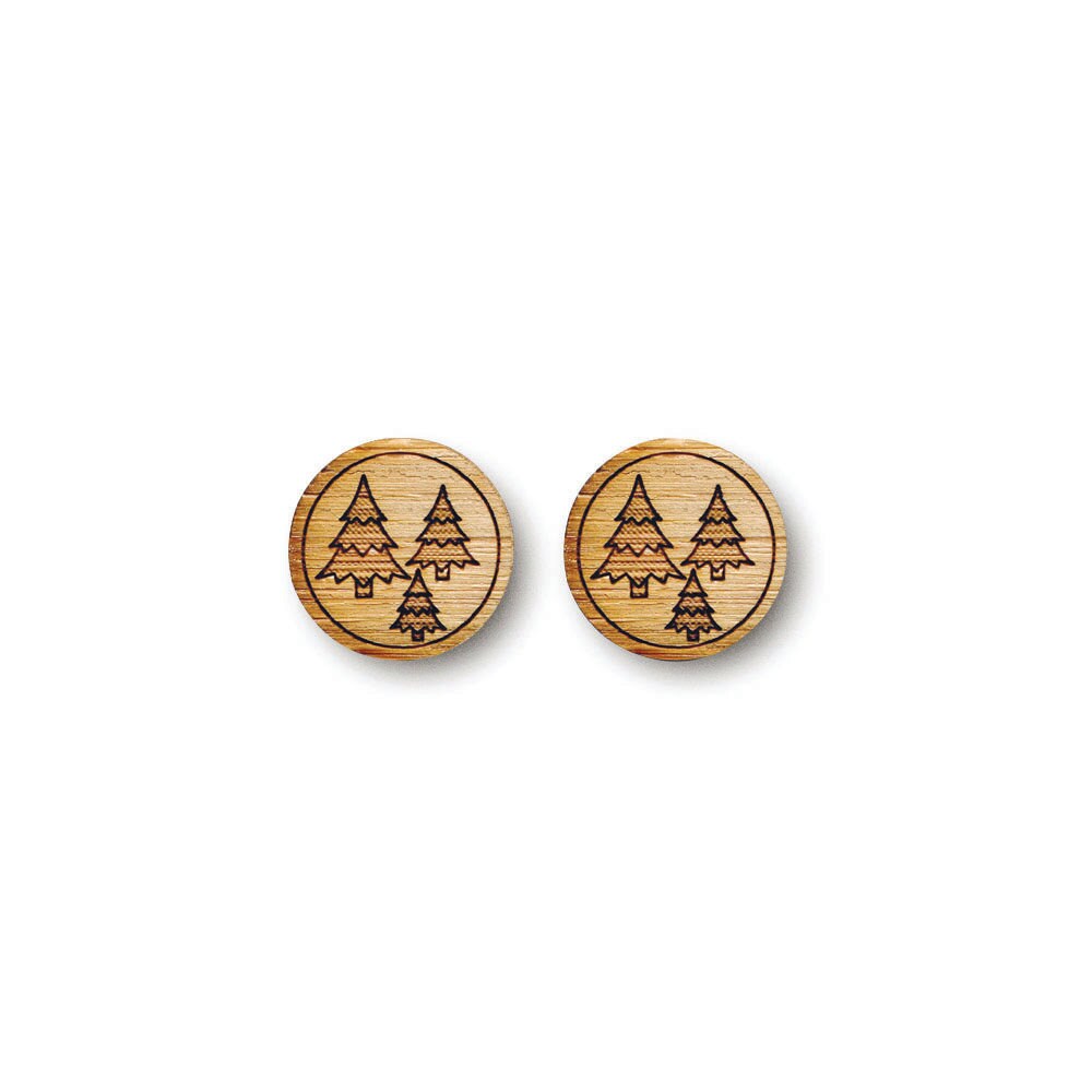 Tree Earrings. Forest Earrings. Wood Earrings. Boho Earrings. - Etsy