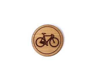 Bicycle Pin. Bike Pin. Wood Tie Pin. Wood Lapel Pin. Tie Pin. Lapel Pin. Mens Lapel Pin. Boutonniere. Dad Gifts. Groomsmen Gift. Cycling Pin