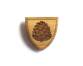 Rustic Pinecone Pin. Pinecone Pin. Wood Tie Pin. Wood Lapel Pin. Tie Pin. Lapel Pin. Mens Lapel Pin. Boutonniere. Dad Gifts. Groomsmen Gift.