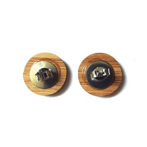 Medium Pinecone Earrings. Wood Earrings. Stud Earrings. Laser Cut Earrings. Bamboo Earrings. Gifts For Her. Gift For Women. Forest Earrings. image 2