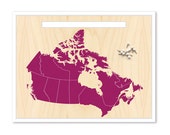 Canada Map & Pin Set. Push Pin Travel Map. Canada Map. Personalized Map. Travel Map. Custom Map. Inspirational Map. Mounted Map. Map Art.