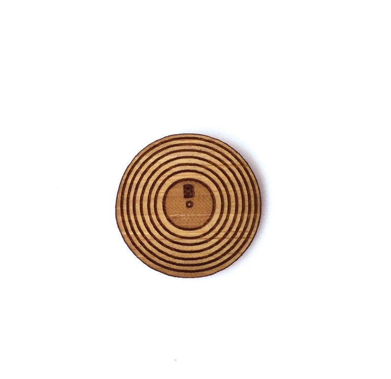 Record Pin. Vinyl Record Pin. Wood Tie Pin. Wood Lapel Pin. Tie Pin ...