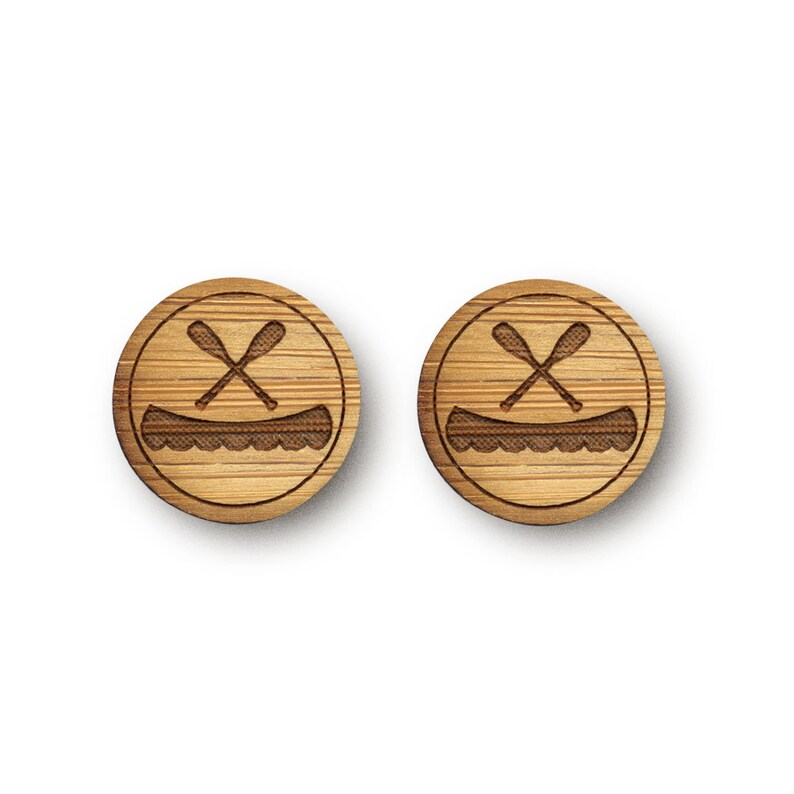 Canoe and Paddles Cufflinks. Canoe Cufflinks. Nautical. Wood Cufflinks. Groomsmen Gift. Groom Gift. Gift For Men. Mens Gift. Gifts For Dad. image 4