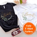 T-Shirt Bride Team personalized with last name front back bachelorette party ladies shirt women rings team bride bride JGA party product logo