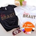 T-Shirt The Bride Team Leo Pattern Last Name Front Back Bachelor Party Ladies T Shirt Women JGA Sweater Pullover Sweatshirt Leopard product logo