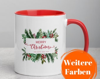Christmas mug Merry Christmas with name gift for advent calendar ceramic mug for children girls boys grandma grandpa mug personalized