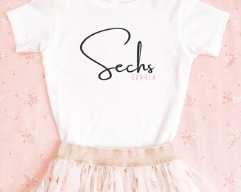 Personalized Kids Birthday T-Shirt with Name Number 1 2 3 4 5 6 7 8 9 10 18 Years Old Girls Boys Hoodie Sweater Birthday Shirt