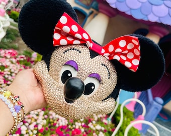 Rhinestone Minnie Mouse Ear Hat