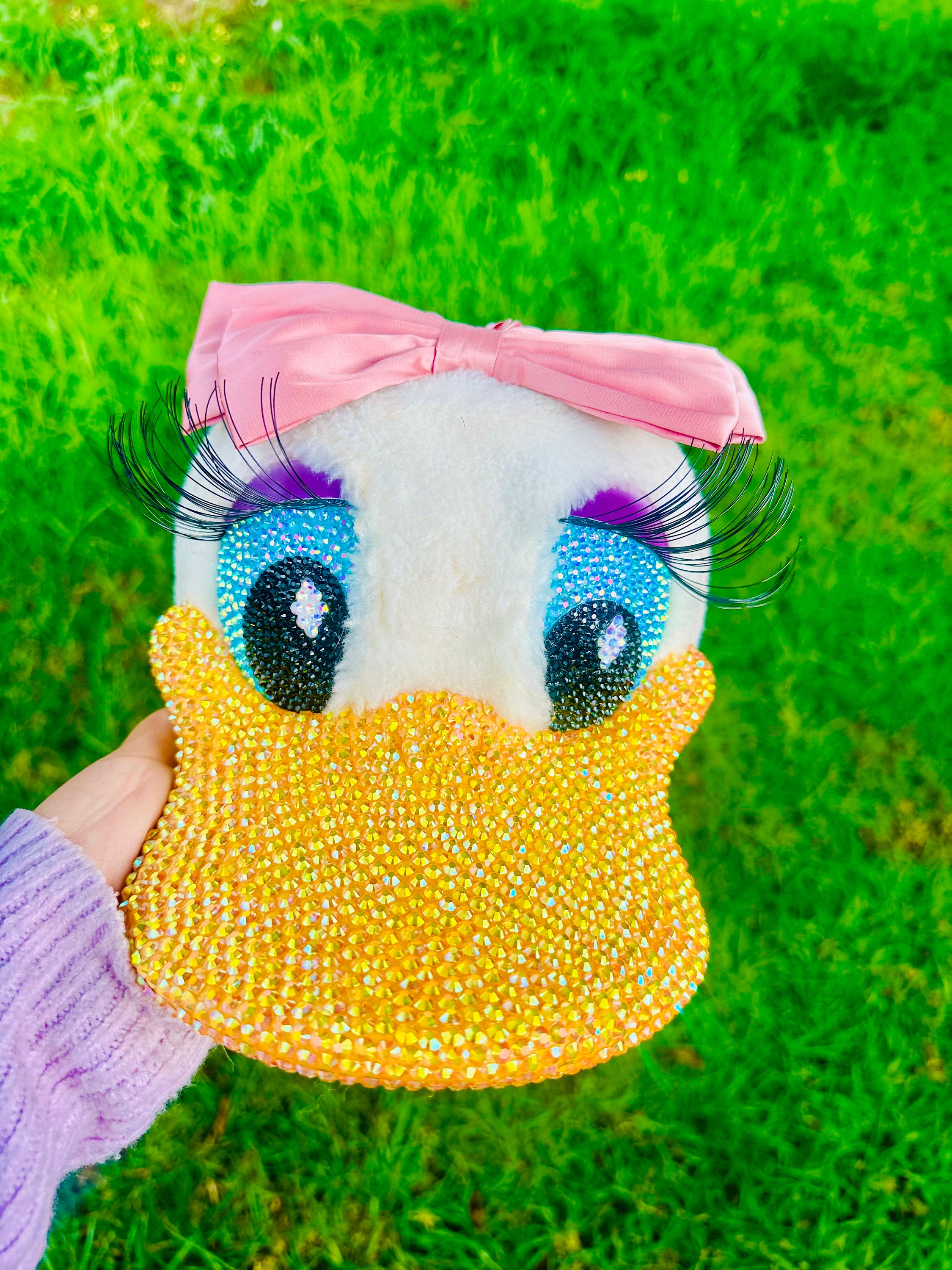 Rhinestone Daisy Duck Baseball Cap Collectible/wearable - Etsy display picture 1