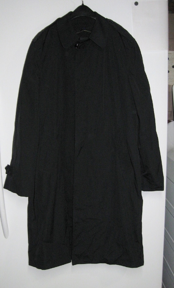 VTG US Military Army Men's Black Raincoat Trench C