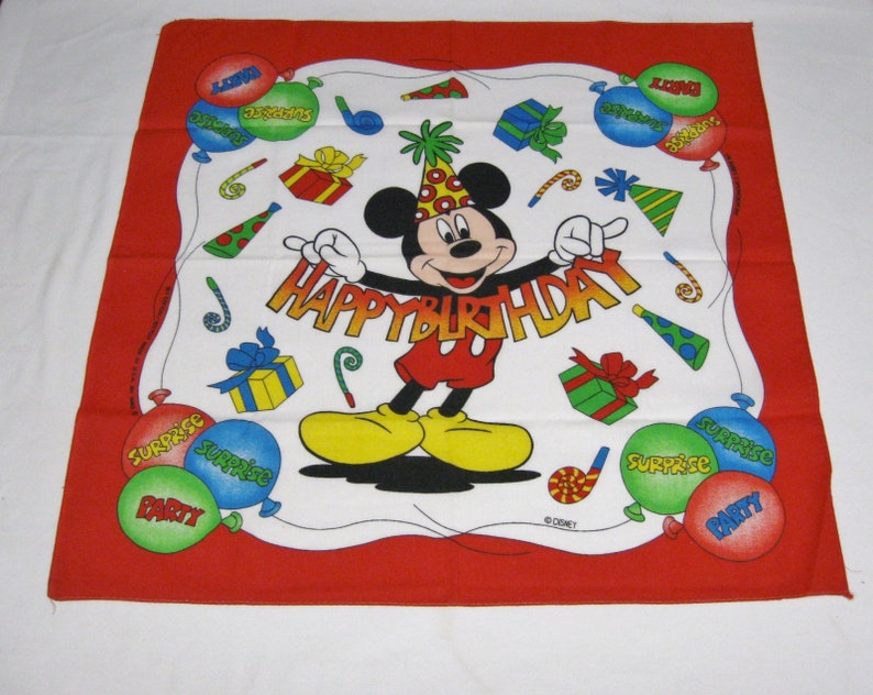 Disney Multi Squares Mickey Mouse Handmade Baby Dummy Clips NEW!