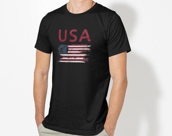 USA Grundge FlagTee