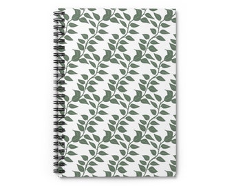 Vine Covered Spiral Notebook / Journal - Ruled Line