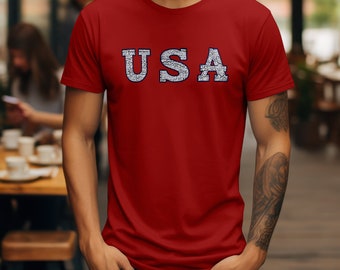 USA Cracked  Tee