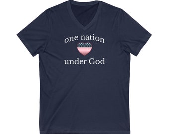 One Nation Under God V-Neck Tee