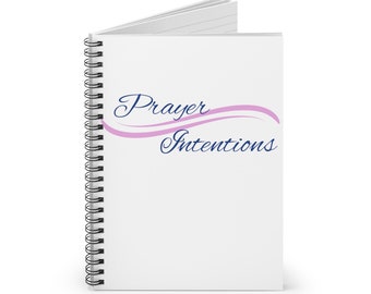 Prayer Intentions Spiral Notebook / Journal - Ruled Line