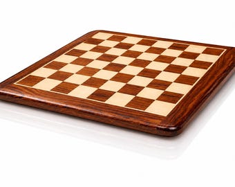 17 Inch Handcrafted Wooden Chess Board | Solid Wood Classic Game Decor