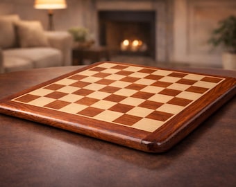Handcrafted Wooden Chess 19 Inches Board | Luxury Tabletop Decor, Gift