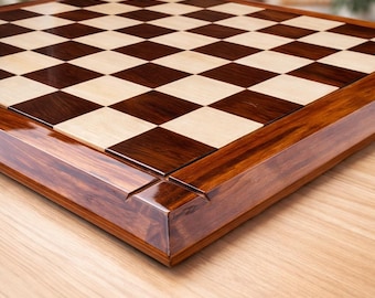 Handcrafted Wooden Chess Board | Solid Wood Classic Game Tabletop Decor