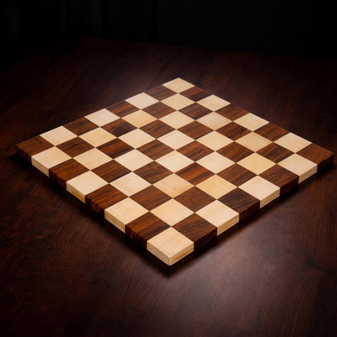 Handcrafted Indian Rosewood Maple Borderless Chess Board | Luxury ...