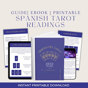 Guía con tiradas de tarot/ Paquete de adivinación de tarot / tiradas de tarot /cartas de tarot /lectura de tarot/libro de tarot