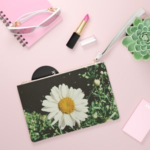 Daisy-clutch - originele foto - cadeau bloemenliefhebber - verjaardagscadeau