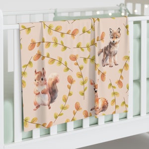 Baby Waldtiere Baby Swaddle Decke - Geschenk zur Geburt - Geschenk zur Geburt