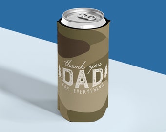 Camo Slim Dosenkühler - Geschenk für Papa - Geschenk für Ihn - Geburtstagsgeschenkidee - Vatertagsgeschenk