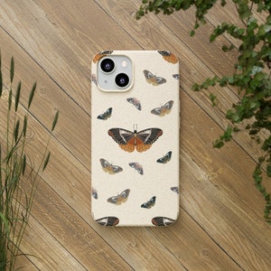Butterfly Biodegradable Cases - iPhone 11, 12, 13 and Samsung Galaxy S20 - S22 Models - Plastic Free